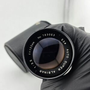 Auto Super Albinar 1:3.5 f=135mm‎ Camera Lens PK Mount with Case Vintage
